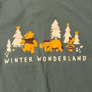 Women's Winnie the Pooh Long Sleeve Tee S Green White